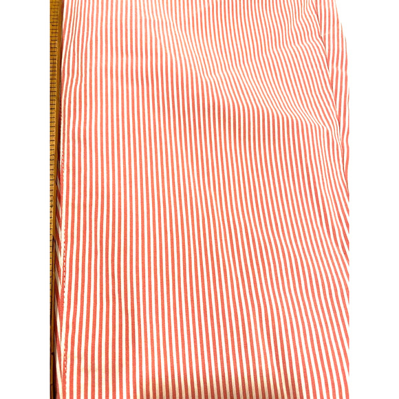 MARIO SERRANI ITALY red & white pin striped women's stretch pants size medium - Picture 2 of 6